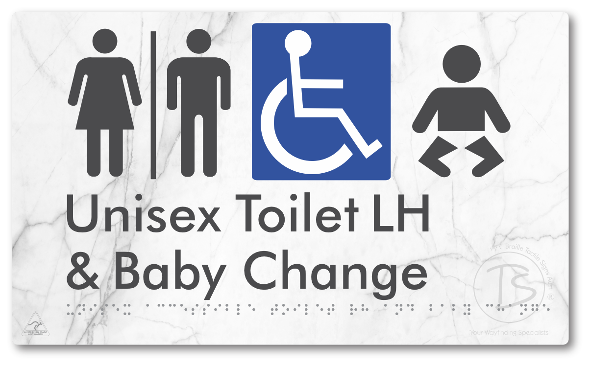 Unisex Accessible Toilet LH and Baby Change with Air Lock