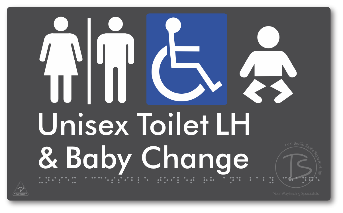 Unisex Accessible Toilet LH and Baby Change with Air Lock