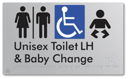Unisex Accessible Toilet LH and Baby Change with Air Lock