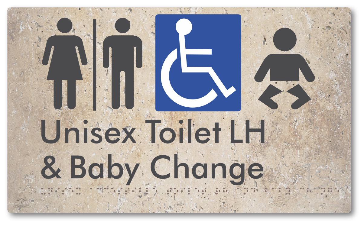 Unisex Accessible Toilet LH and Baby Change with Air Lock