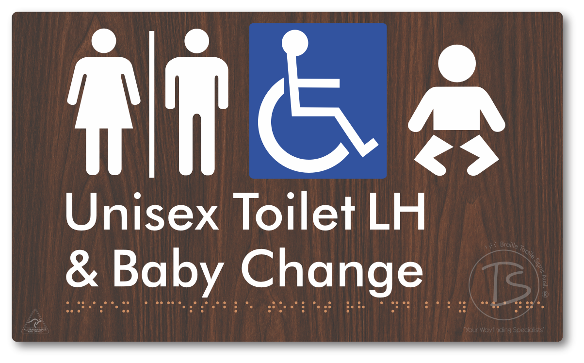 Unisex Accessible Toilet LH and Baby Change with Air Lock