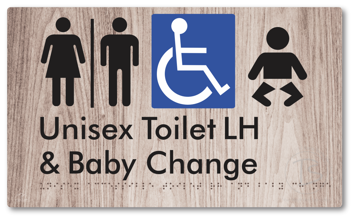 Unisex Accessible Toilet LH and Baby Change with Air Lock