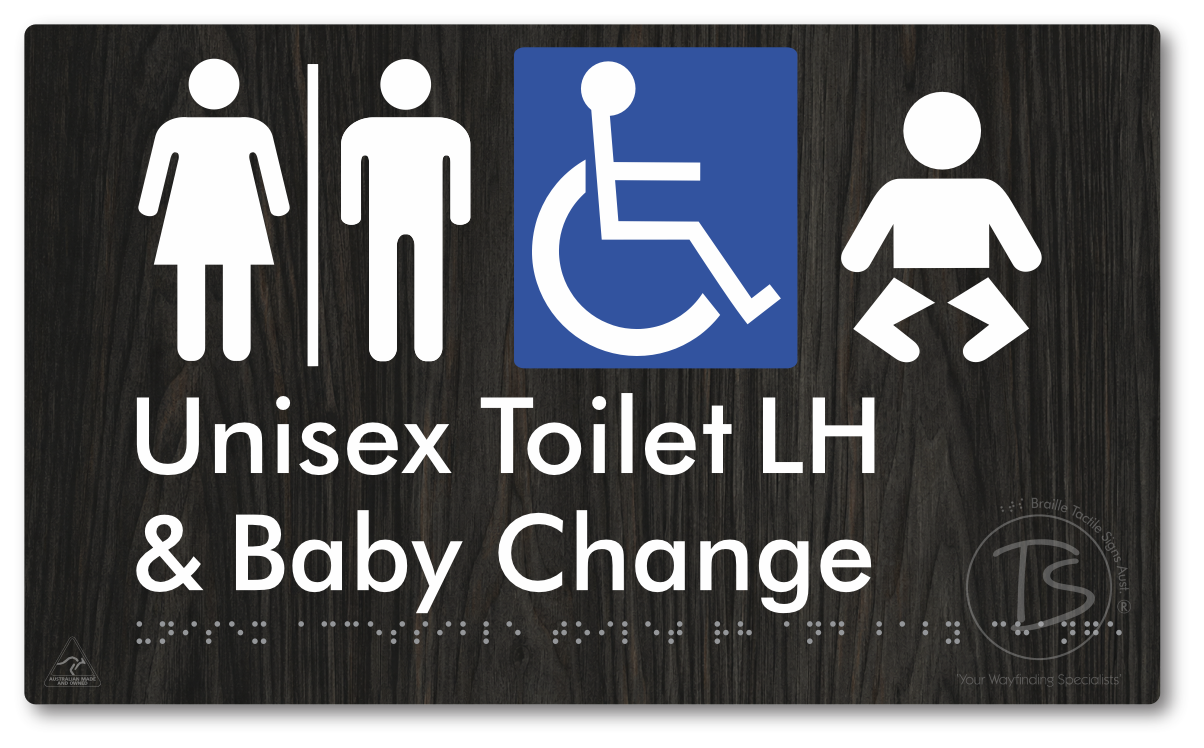 Unisex Accessible Toilet LH and Baby Change with Air Lock