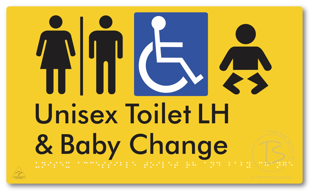 Unisex Accessible Toilet LH and Baby Change with Air Lock