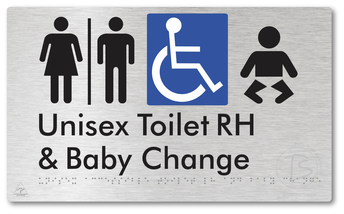Unisex Accessible Toilet RH and Baby Change with Air Lock