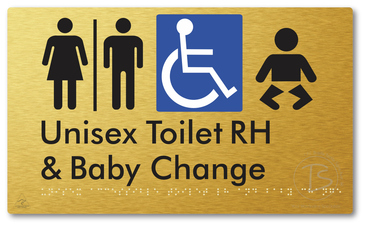 Unisex Accessible Toilet RH and Baby Change with Air Lock