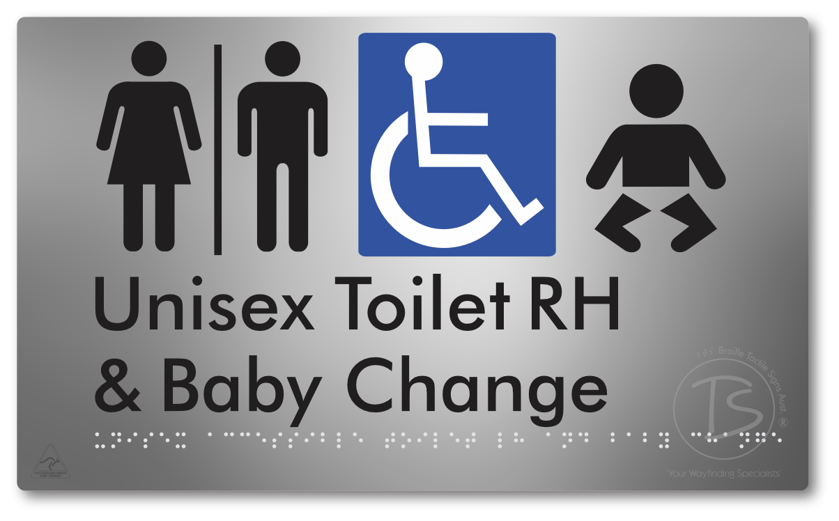 Unisex Accessible Toilet RH and Baby Change with Air Lock