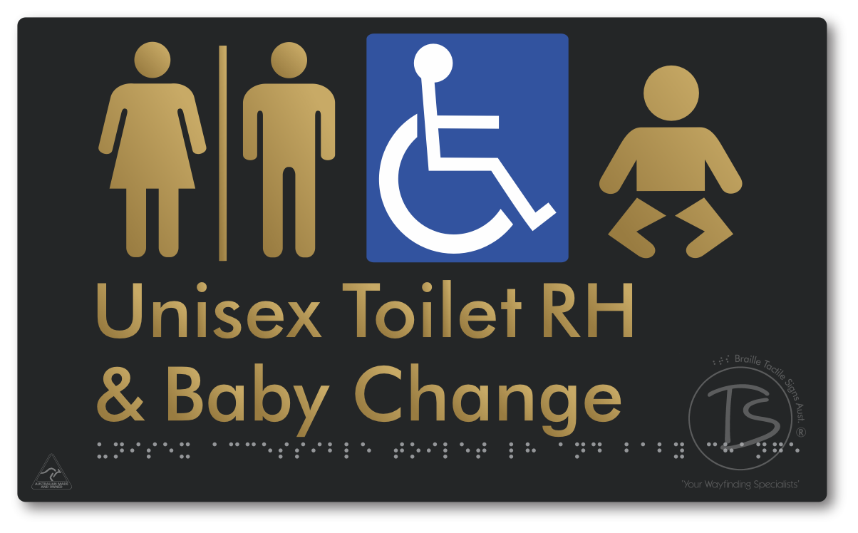 Unisex Accessible Toilet RH and Baby Change with Air Lock