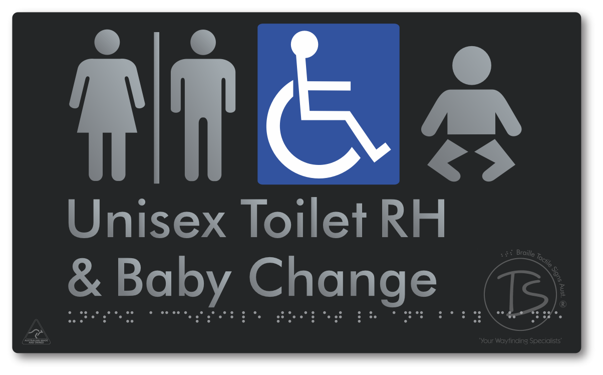 Unisex Accessible Toilet RH and Baby Change with Air Lock