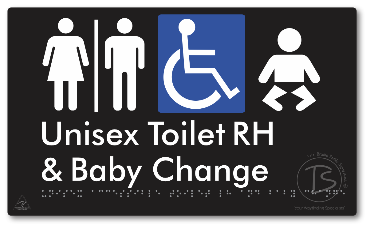 Unisex Accessible Toilet RH and Baby Change with Air Lock