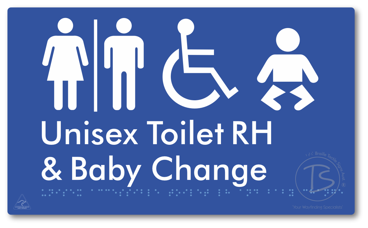 Unisex Accessible Toilet RH and Baby Change with Air Lock