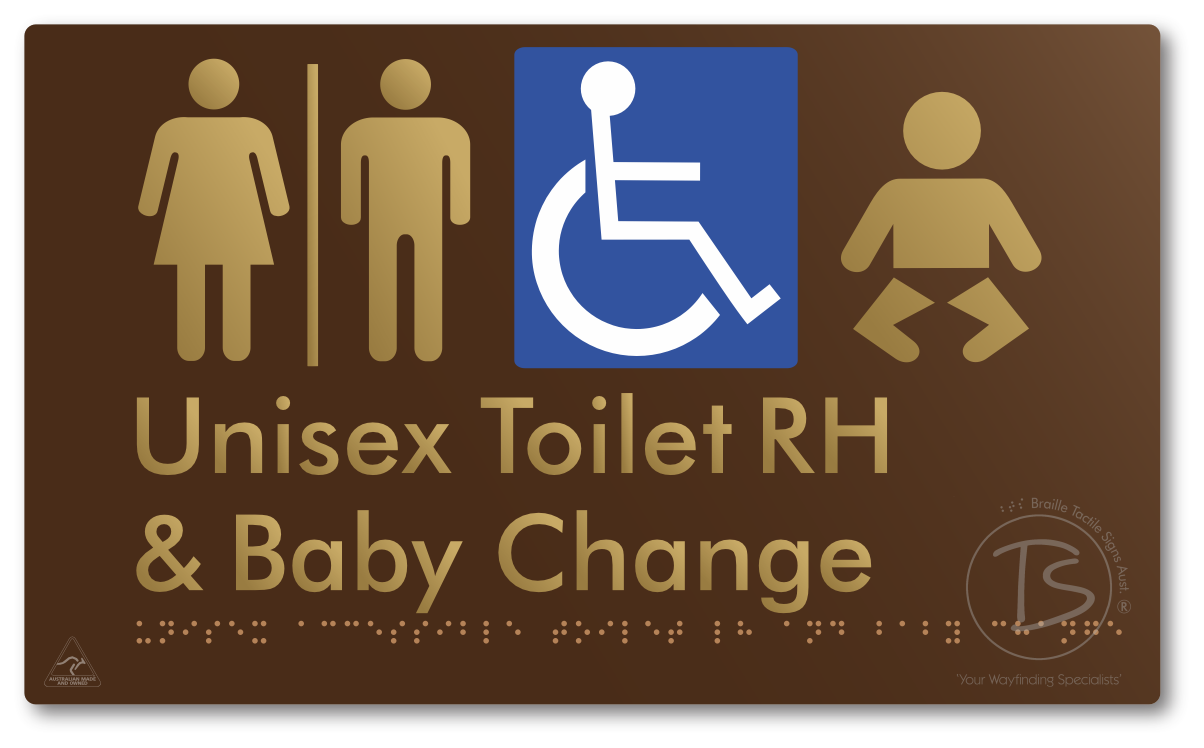 Unisex Accessible Toilet RH and Baby Change with Air Lock