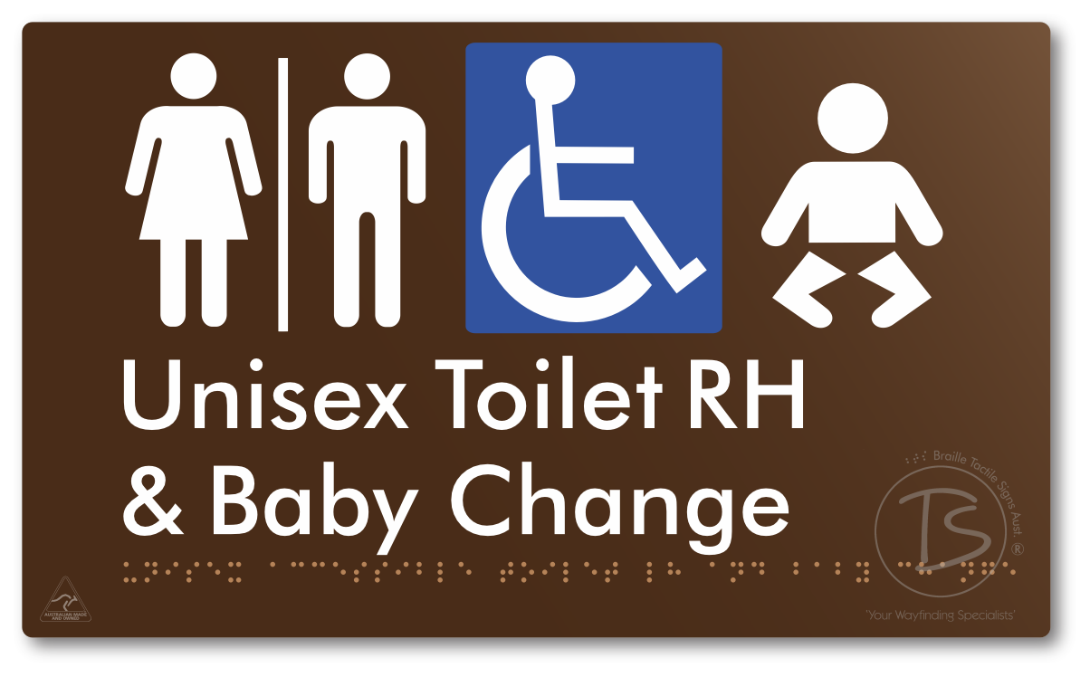 Unisex Accessible Toilet RH and Baby Change with Air Lock
