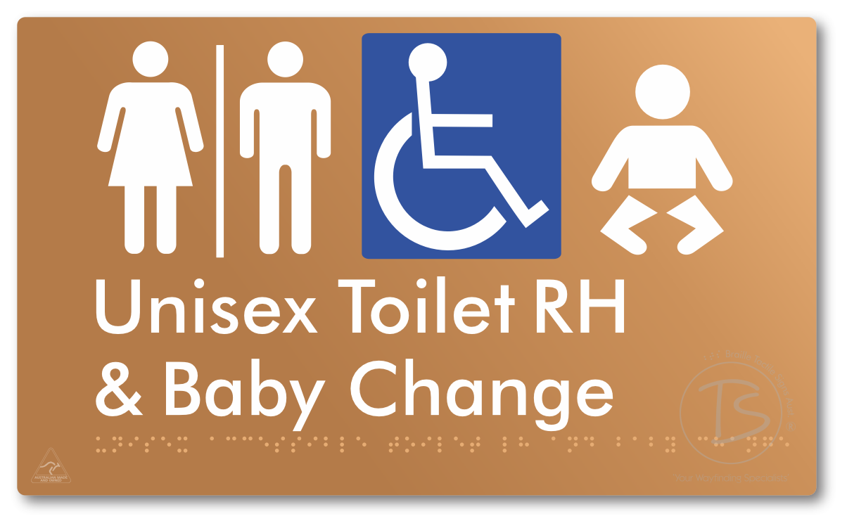 Unisex Accessible Toilet RH and Baby Change with Air Lock