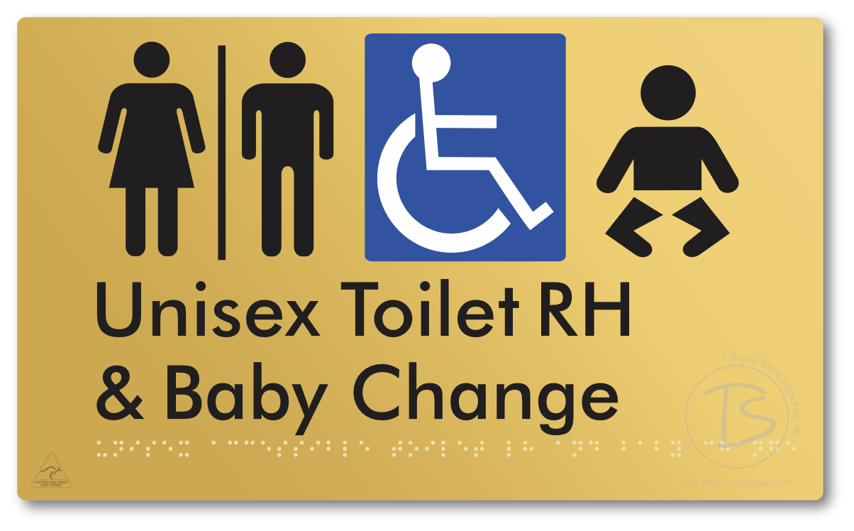 Unisex Accessible Toilet RH and Baby Change with Air Lock