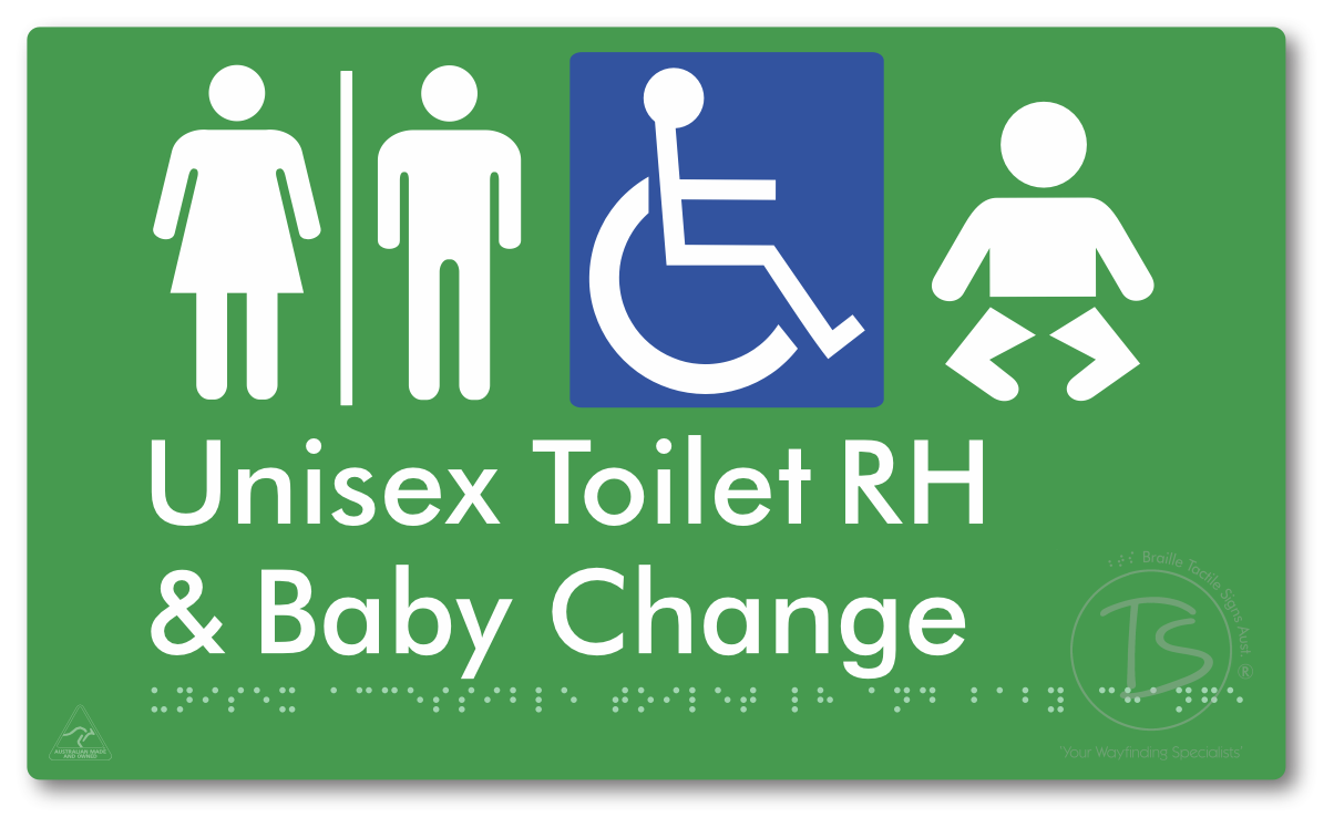 Unisex Accessible Toilet RH and Baby Change with Air Lock