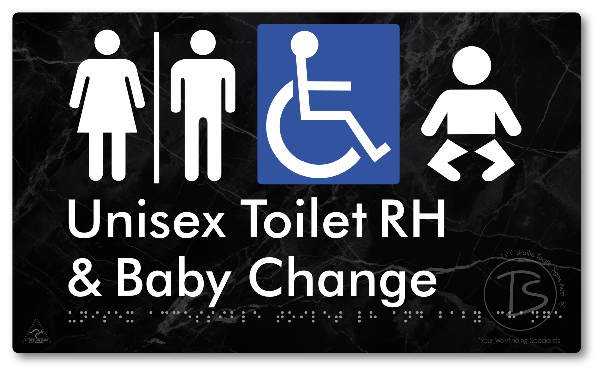 Unisex Accessible Toilet RH and Baby Change with Air Lock