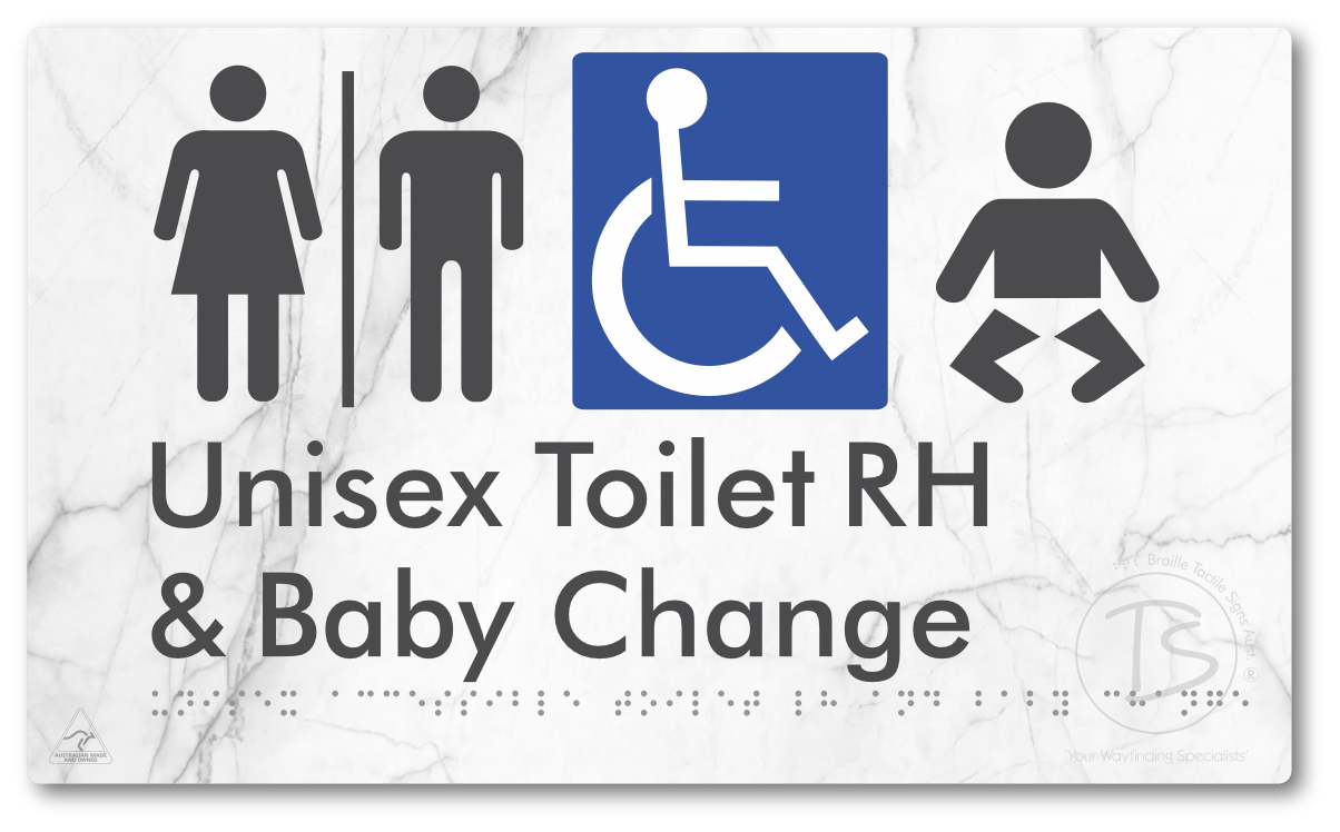Unisex Accessible Toilet RH and Baby Change with Air Lock