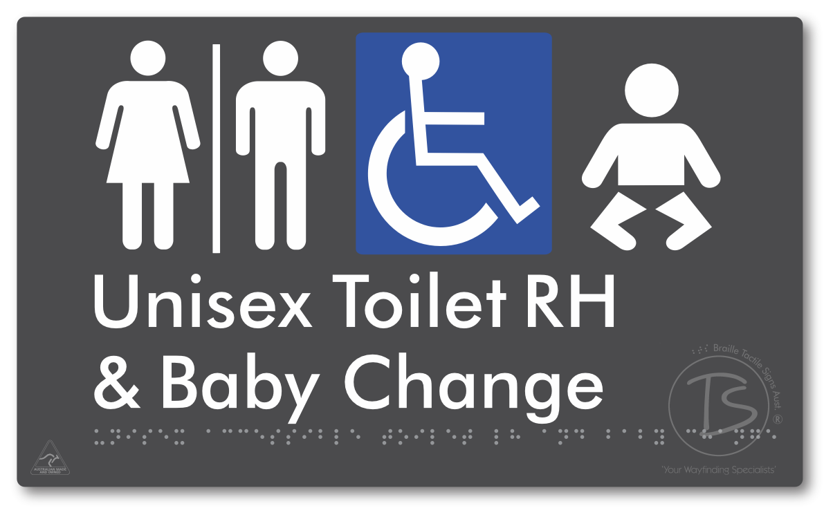 Unisex Accessible Toilet RH and Baby Change with Air Lock
