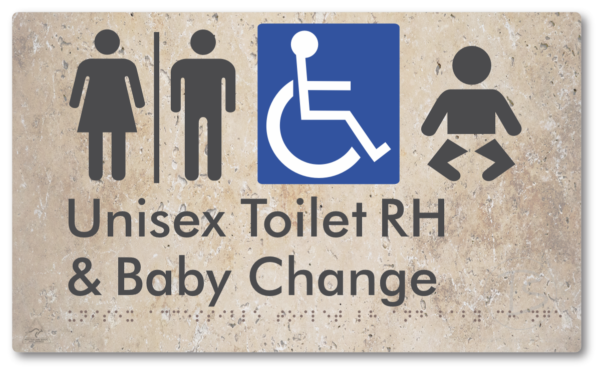 Unisex Accessible Toilet RH and Baby Change with Air Lock
