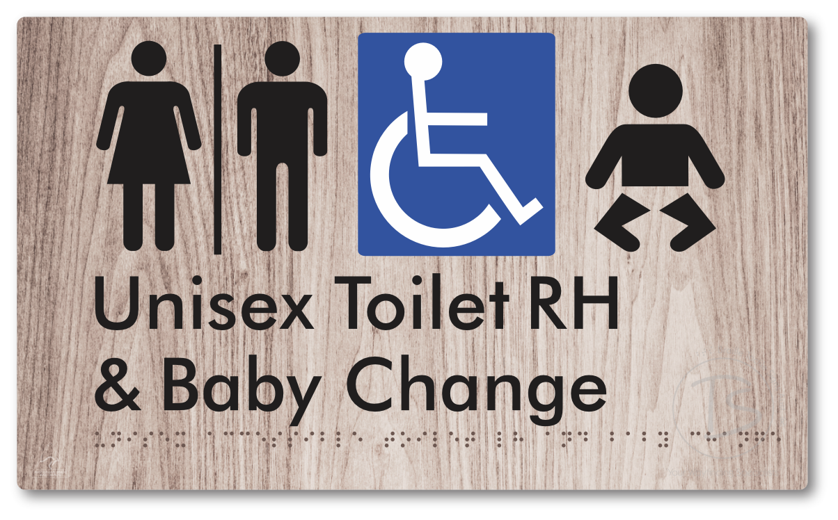 Unisex Accessible Toilet RH and Baby Change with Air Lock