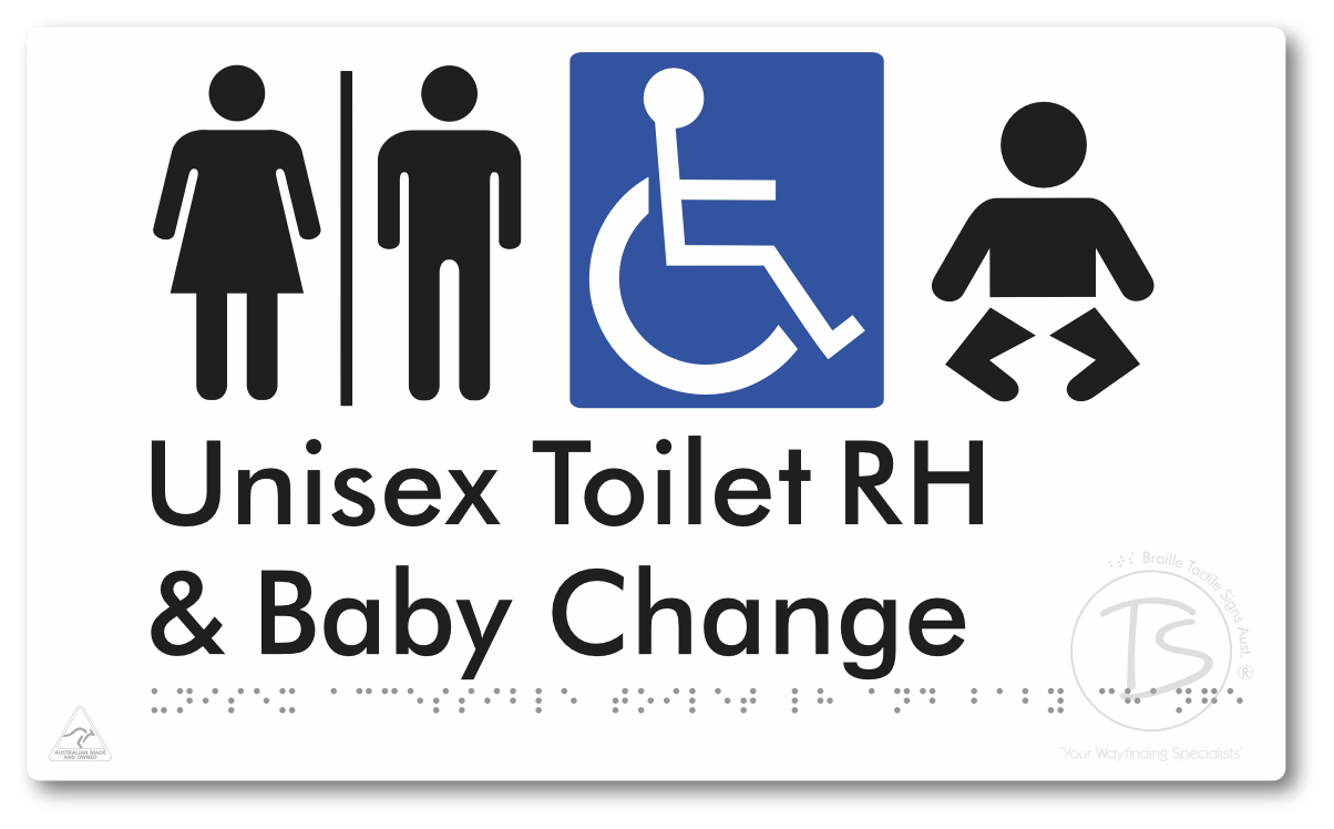 Unisex Accessible Toilet RH and Baby Change with Air Lock