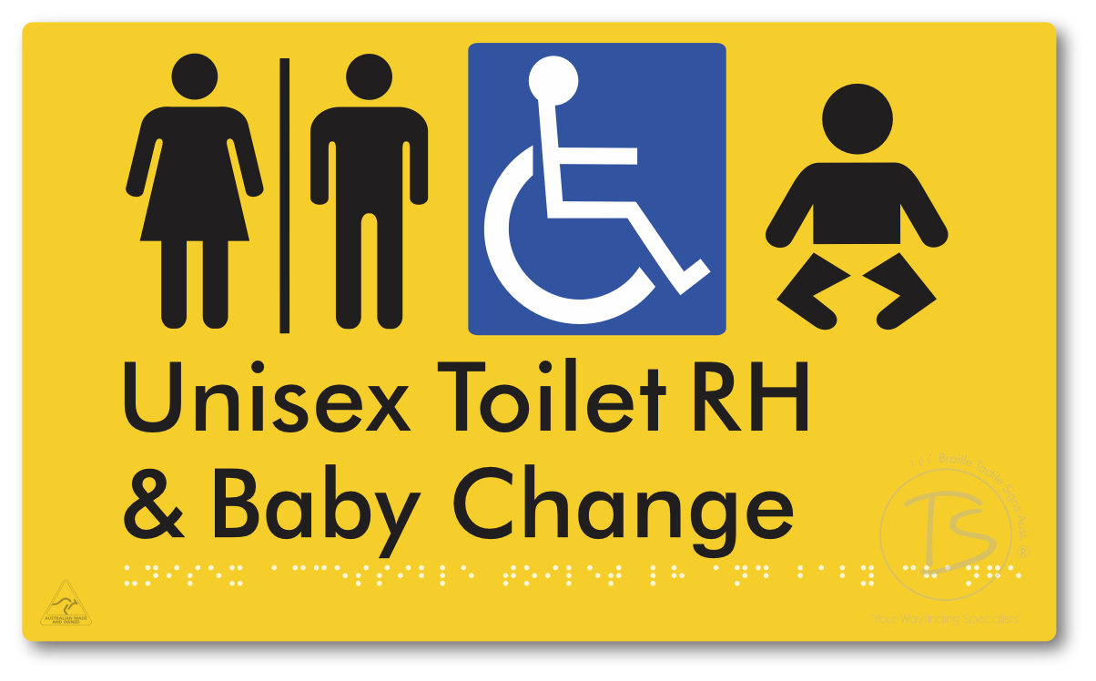 Unisex Accessible Toilet RH and Baby Change with Air Lock