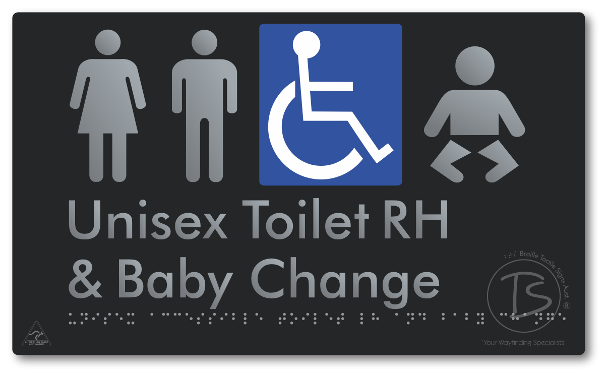 Unisex Accessible Toilet RH & Baby Change