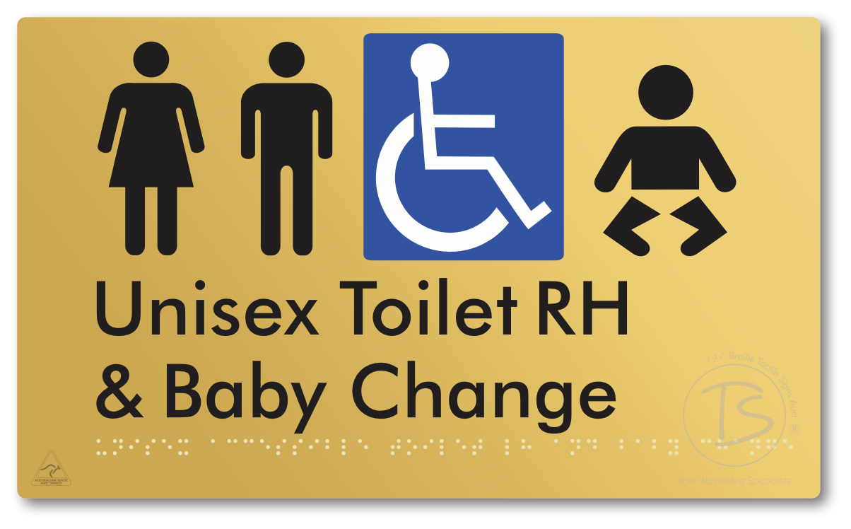 Unisex Accessible Toilet RH & Baby Change
