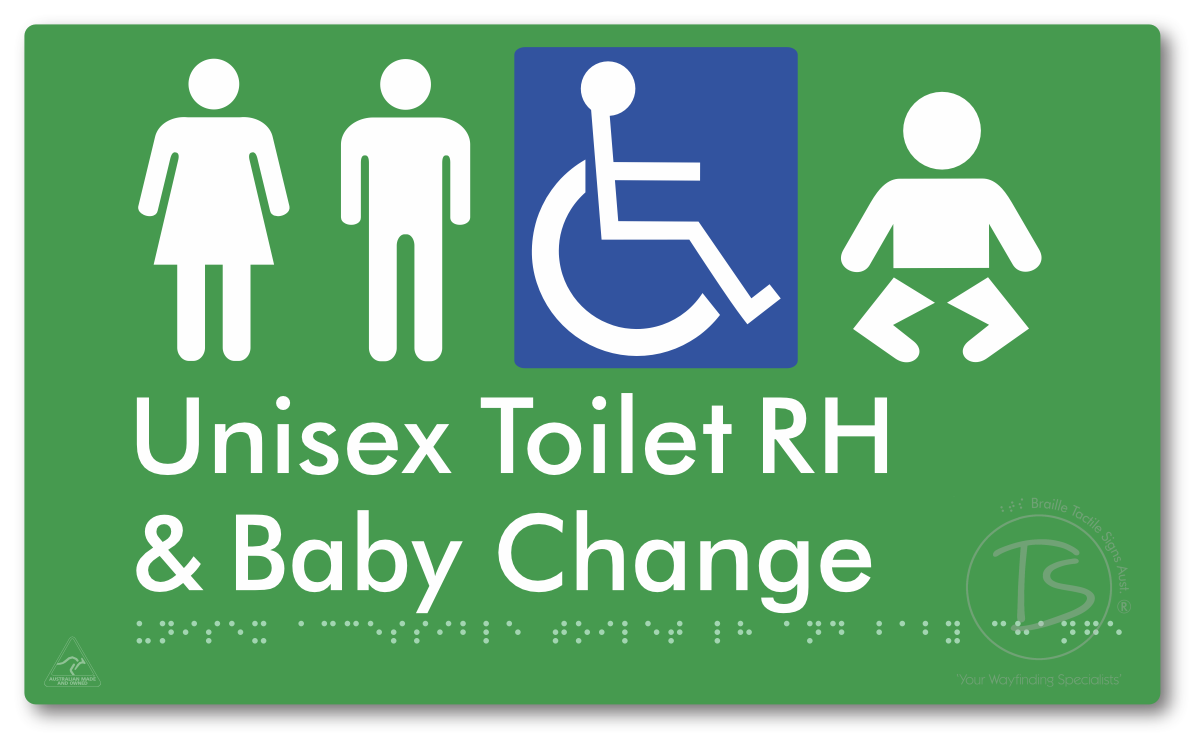 Unisex Accessible Toilet RH & Baby Change