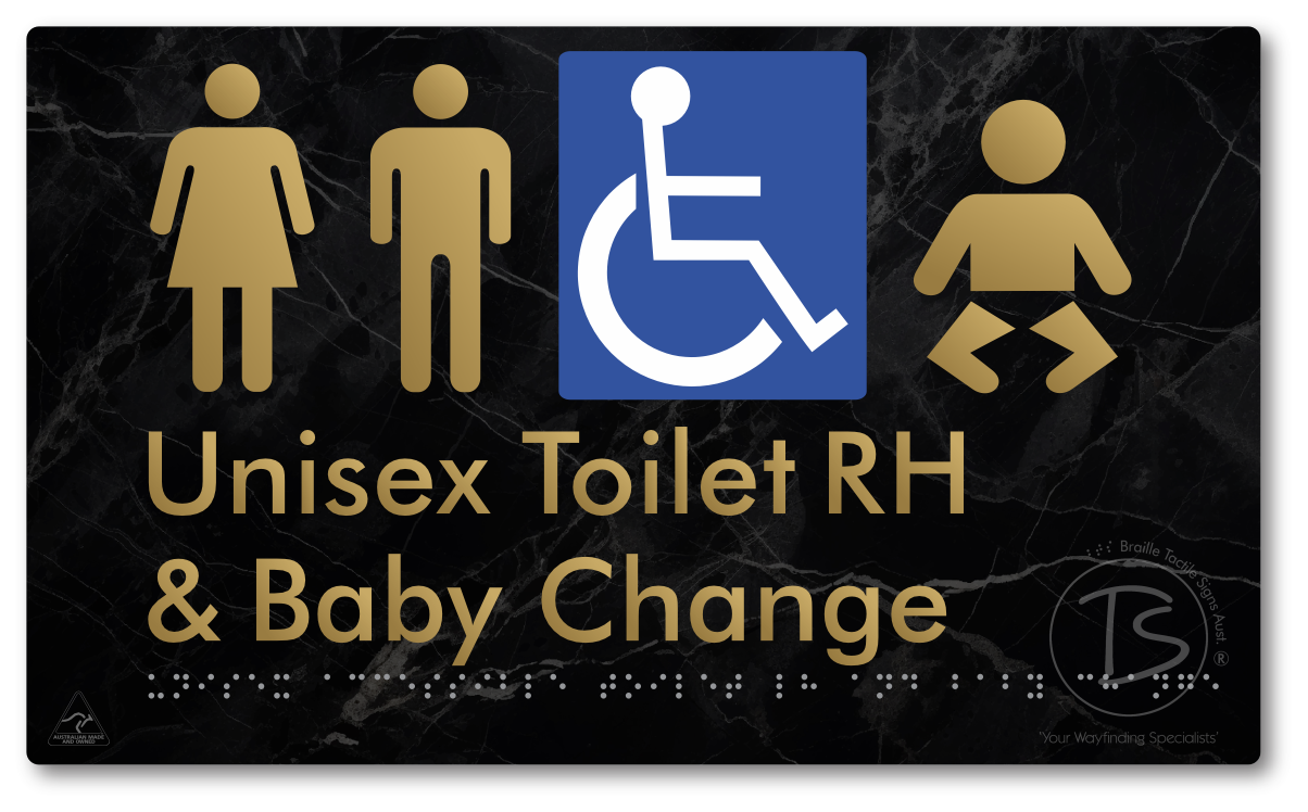 Unisex Accessible Toilet RH & Baby Change