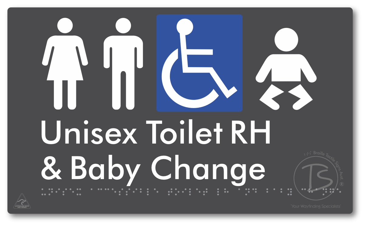 Unisex Accessible Toilet RH & Baby Change