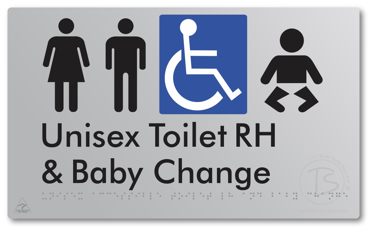 Unisex Accessible Toilet RH & Baby Change