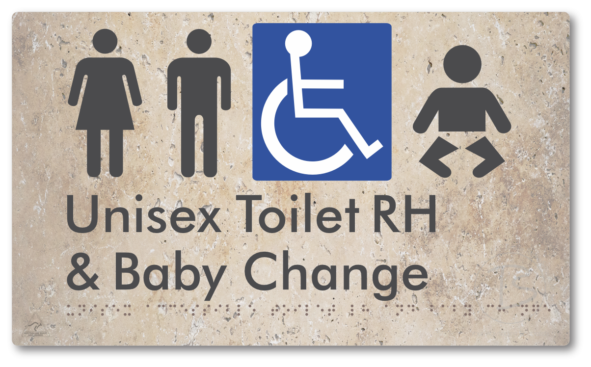 Unisex Accessible Toilet RH & Baby Change