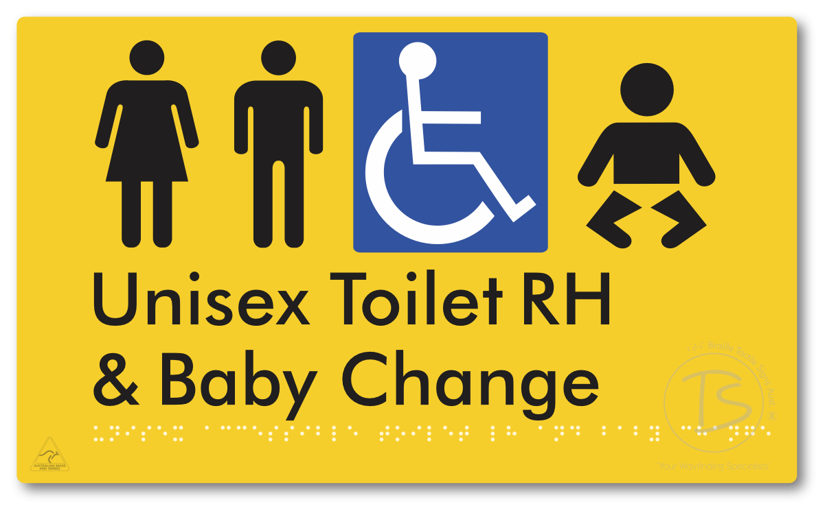 Unisex Accessible Toilet RH & Baby Change