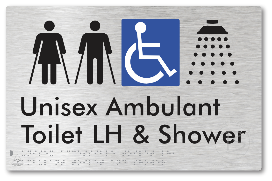 Unisex Accessible Toilet LH, Ambulant Toilet and Shower
