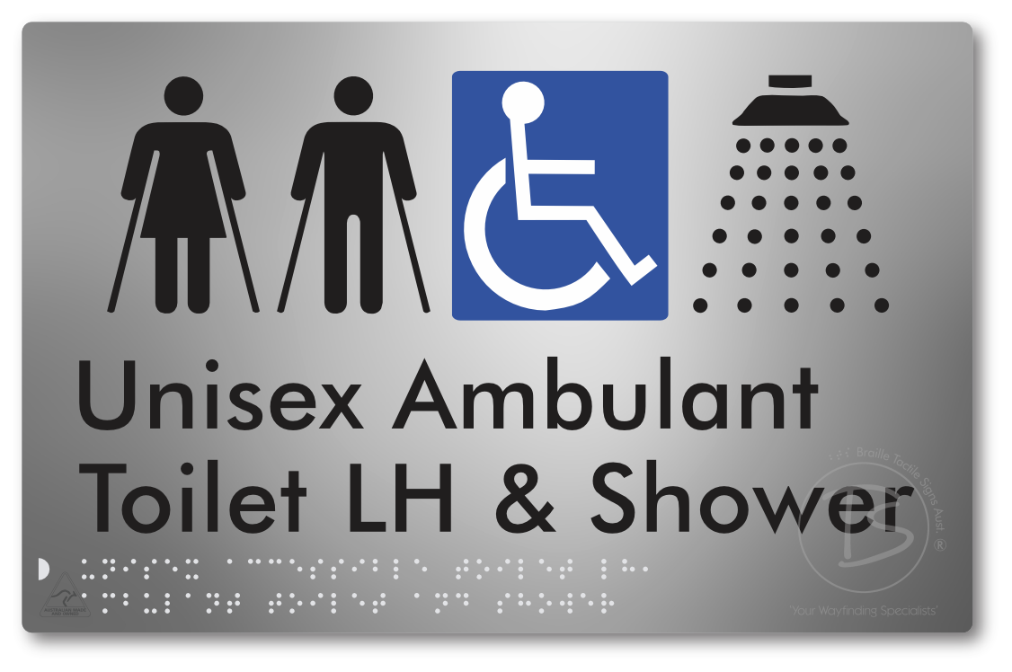 Unisex Accessible Toilet LH, Ambulant Toilet and Shower
