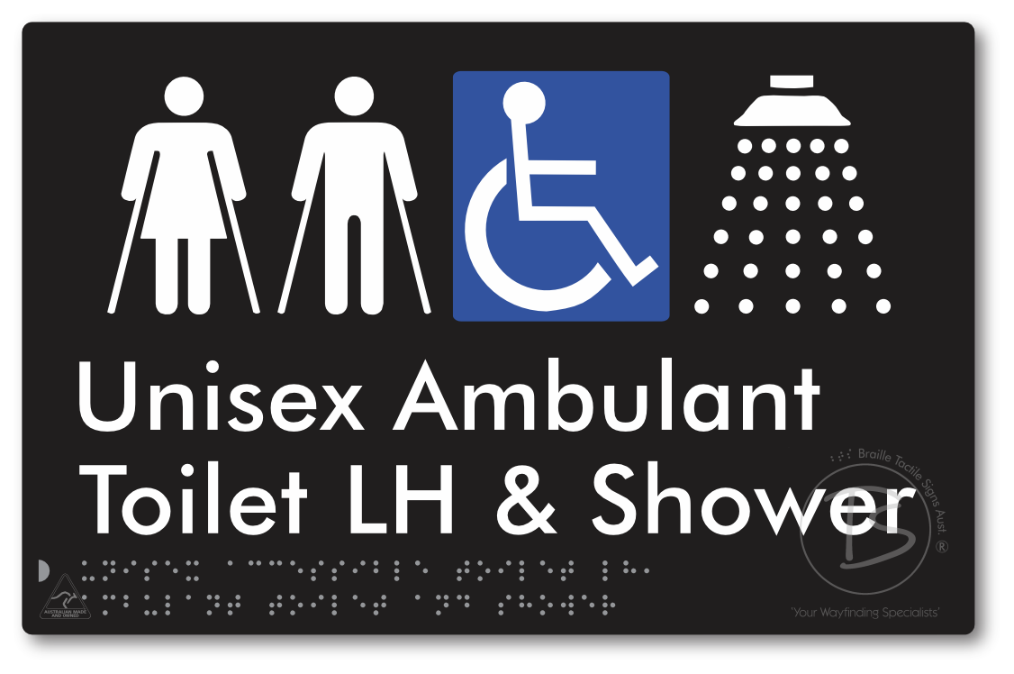 Unisex Accessible Toilet LH, Ambulant Toilet and Shower