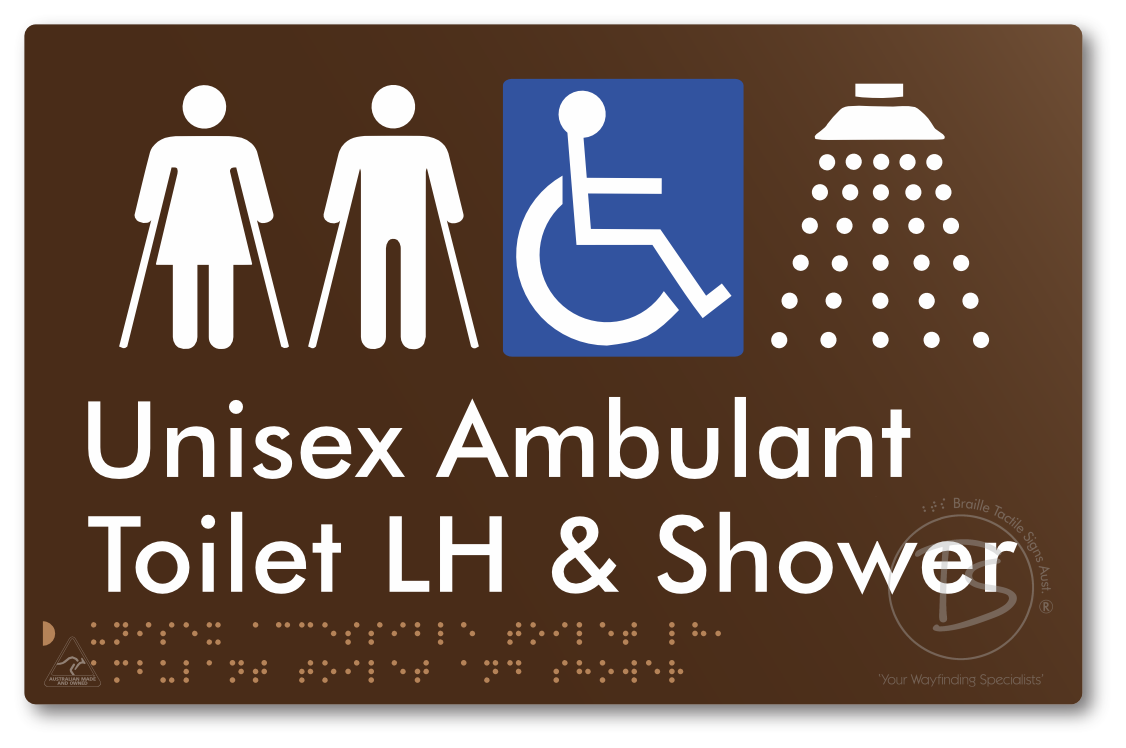 Unisex Accessible Toilet LH, Ambulant Toilet and Shower
