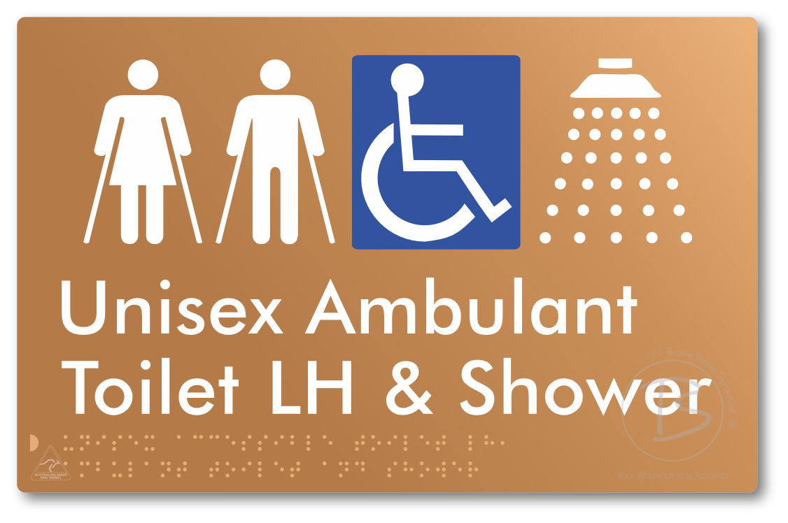 Unisex Accessible Toilet LH, Ambulant Toilet and Shower