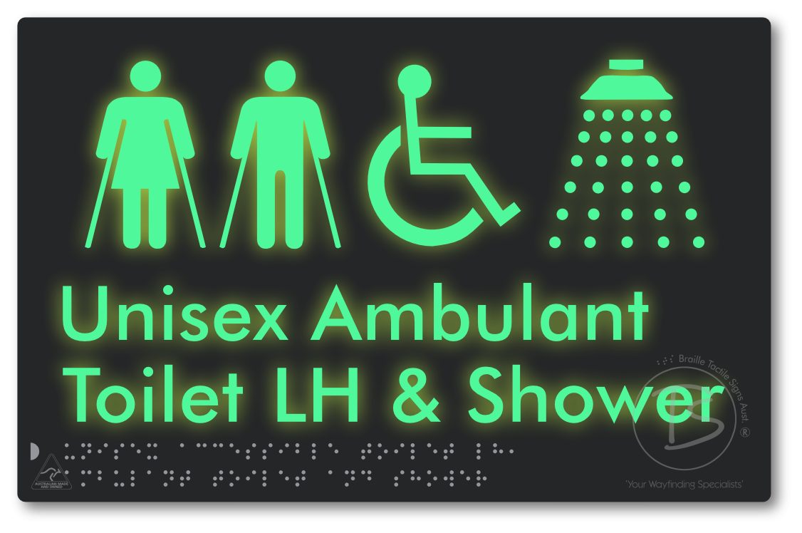 Unisex Accessible Toilet LH, Ambulant Toilet and Shower
