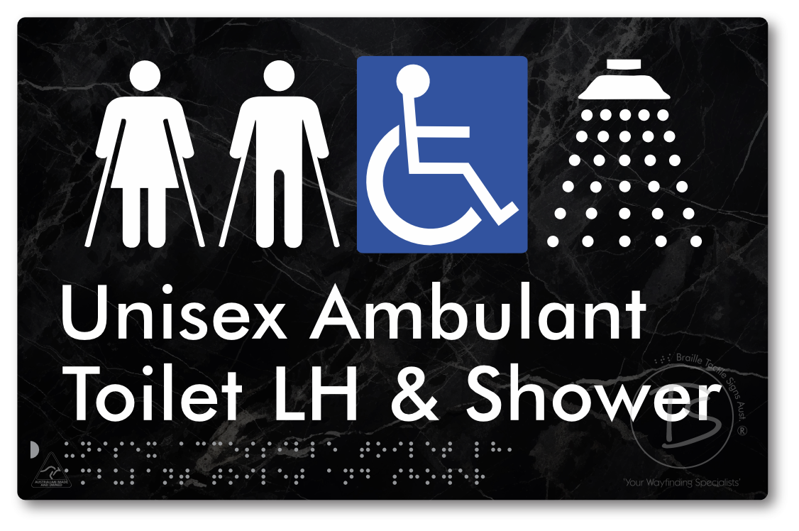 Unisex Accessible Toilet LH, Ambulant Toilet and Shower