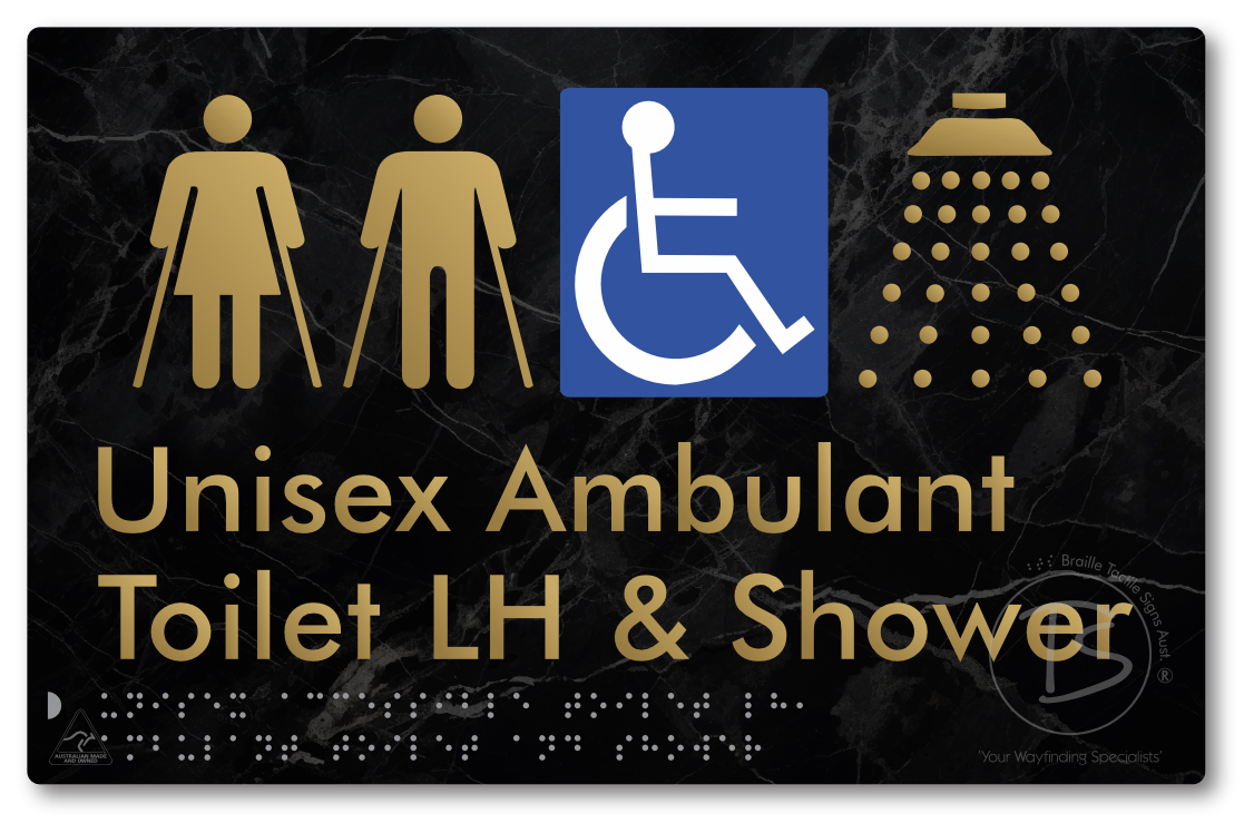 Unisex Accessible Toilet LH, Ambulant Toilet and Shower