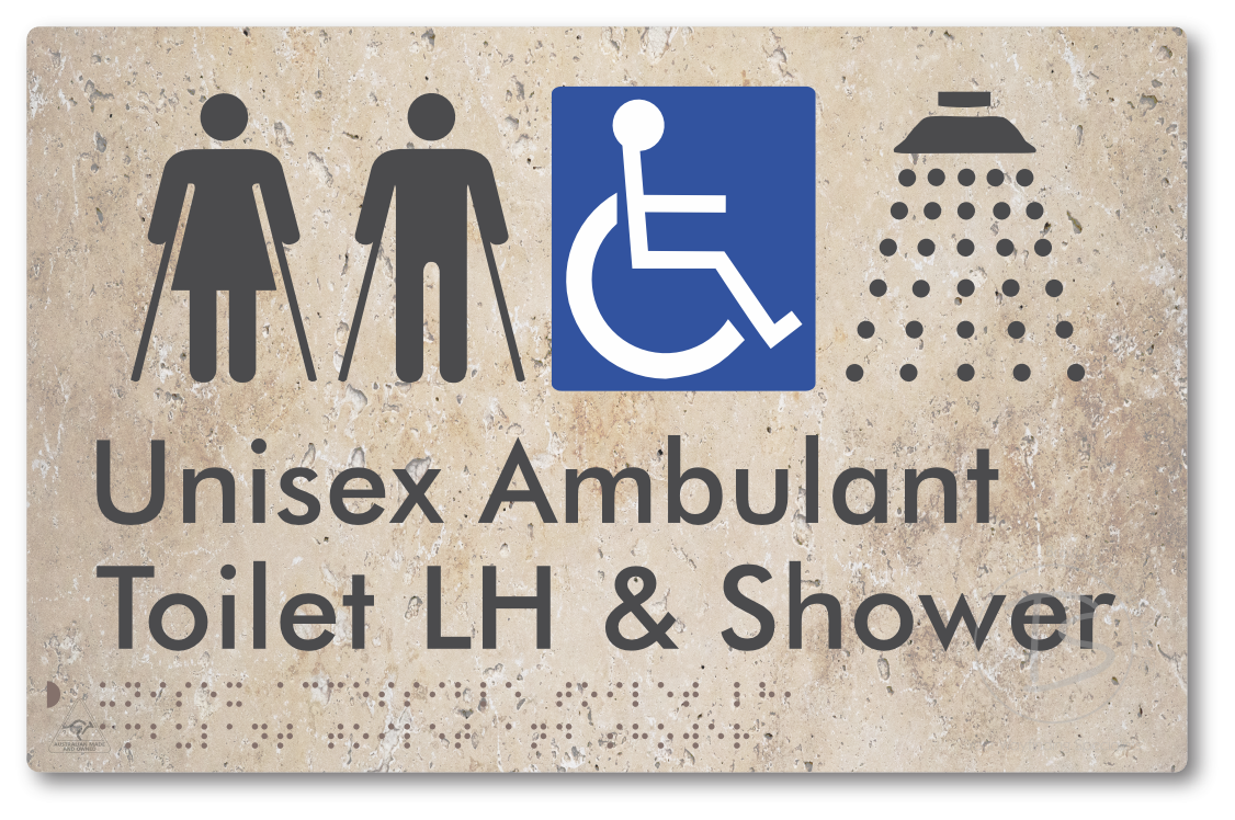 Unisex Accessible Toilet LH, Ambulant Toilet and Shower