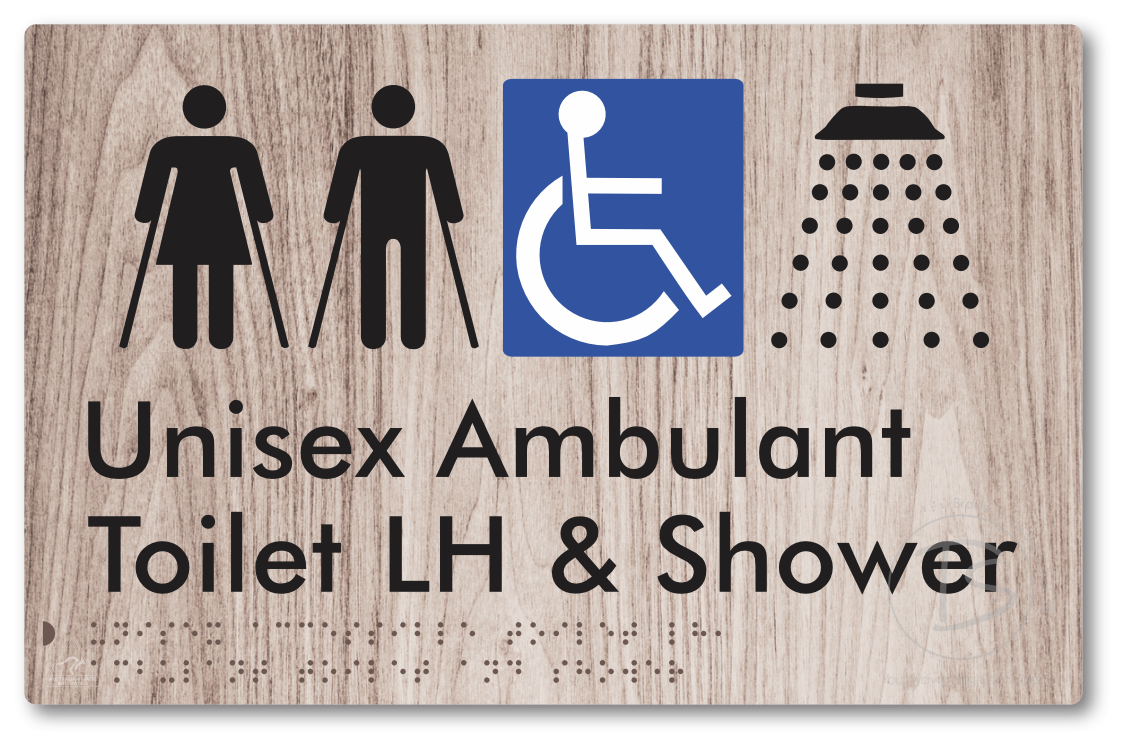 Unisex Accessible Toilet LH, Ambulant Toilet and Shower