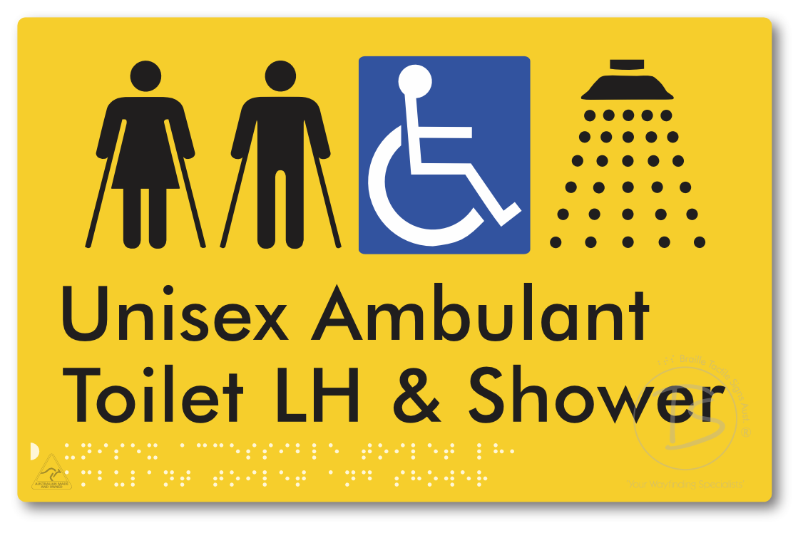 Unisex Accessible Toilet LH, Ambulant Toilet and Shower