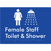Female Staff Toilet and Shower - Braille Tactile Signs Aust.
