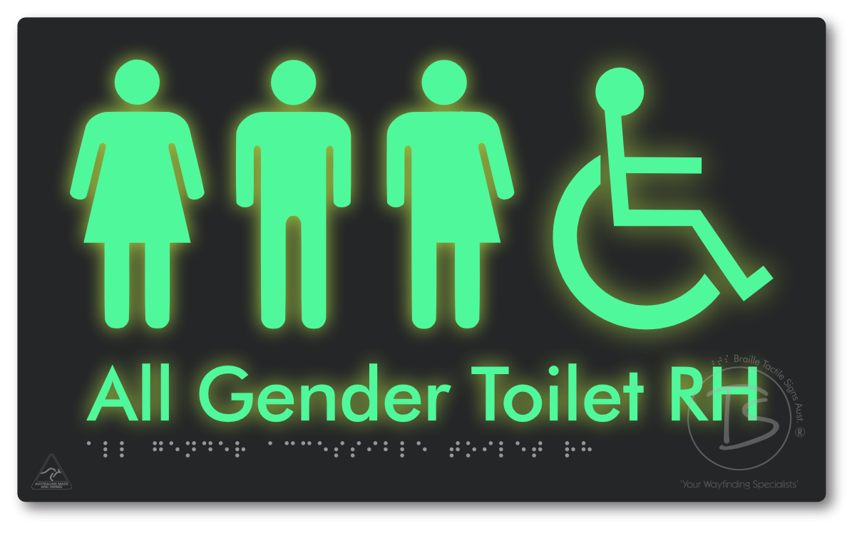 All Gender Accessible Toilet LH or RH