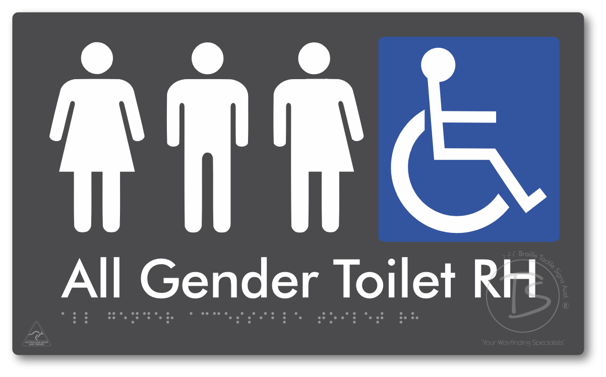 All Gender Accessible Toilet LH or RH