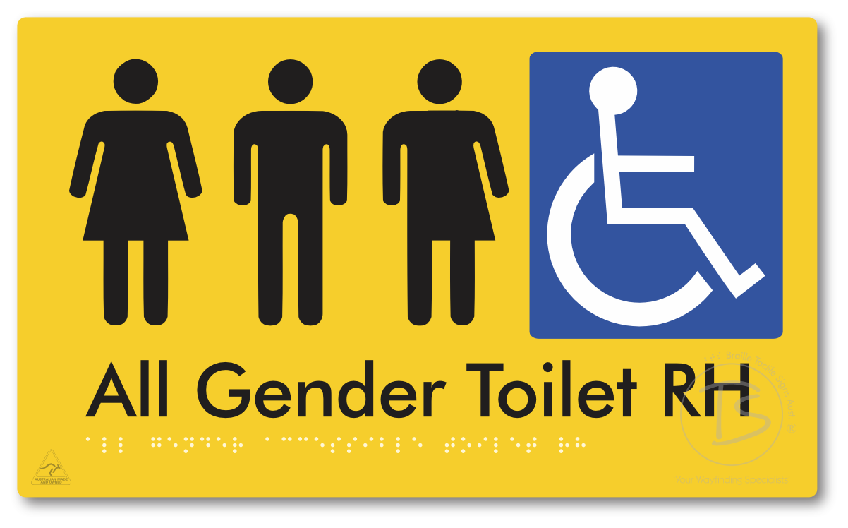 All Gender Accessible Toilet LH or RH